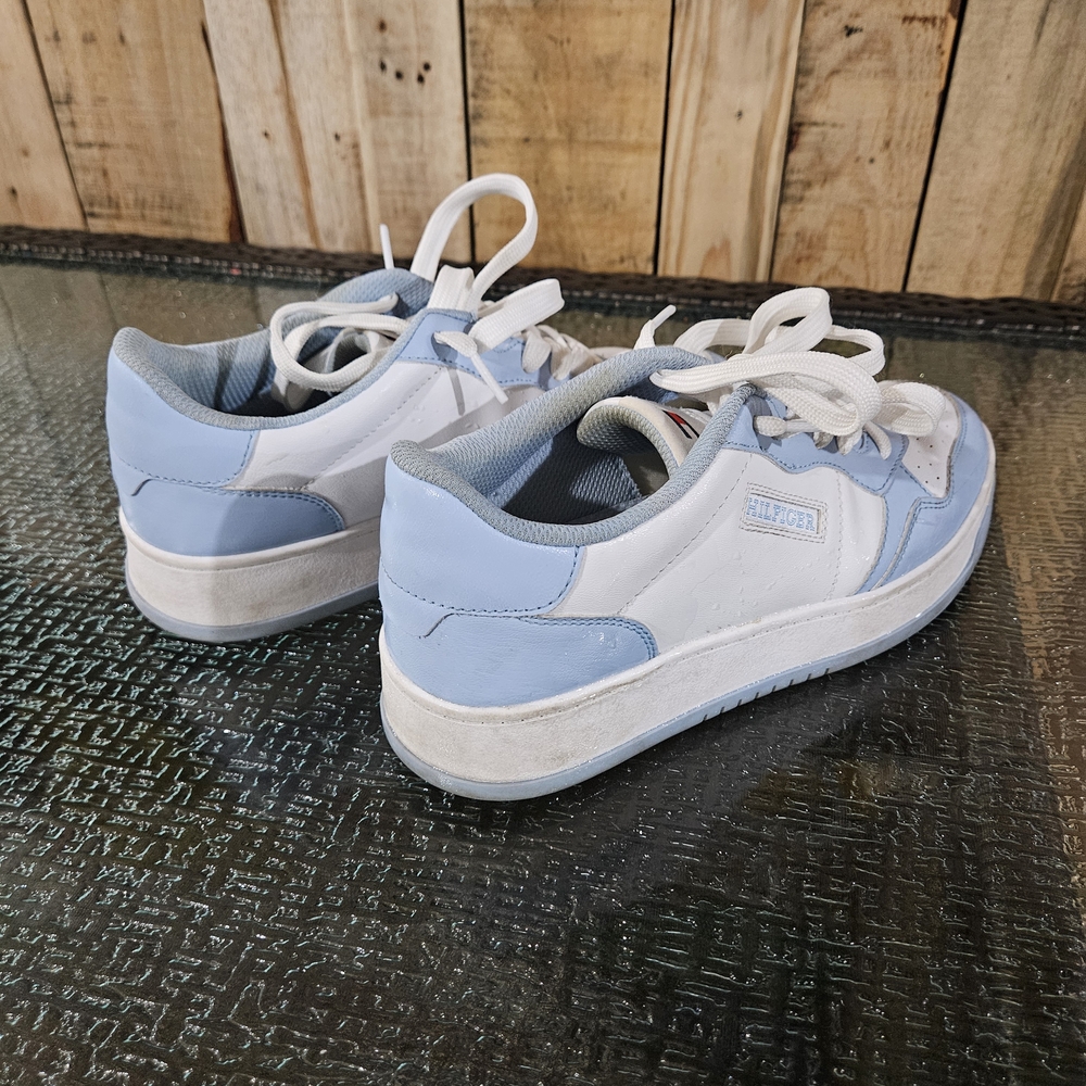 Tommy Hilfiger Light Blue and White Sneakers